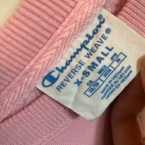 Pink Champion Sweatshirt/Long Sleeve Shirt - Picture 3 of 3